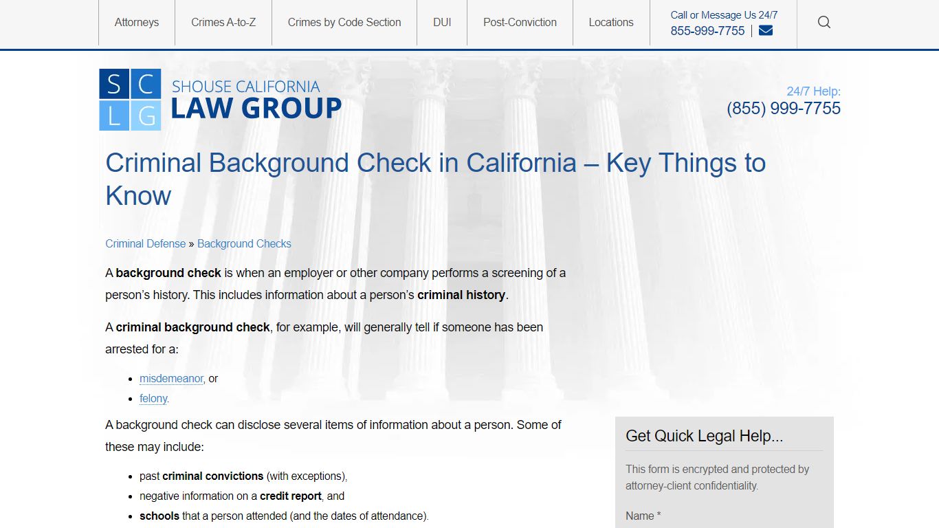 Criminal Background Check in California - How It Works
